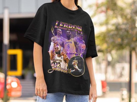 Lebron James Los Angeles Lakers Unisex T-Shirt Vintage Classic Basketball Tee