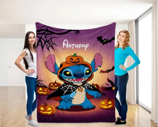 Discover Personalized Halloween Pumpkin Blanket for Spooky Season
