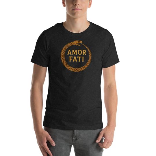 Discover Amor Fati Ouroboros Stoic Philosophy Unisex t-shirt