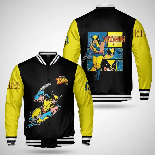 Personalized Wolverine X-Men '97 Superhero Baseball Jacket