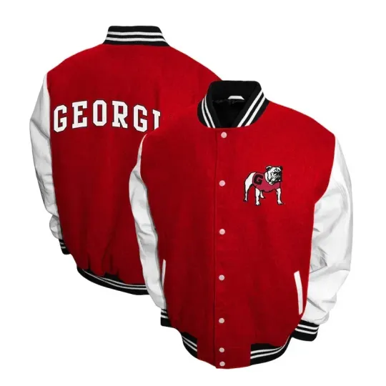 Letterman GA Bulldogs Graduate Varsity Jacket