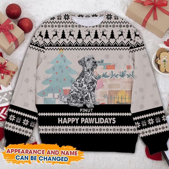 Discover Custom Dog Christmas Sweater, Personalized Pet Name Holiday Sweater, Funny Ugly Xmas Sweater, Dog Lover Gift