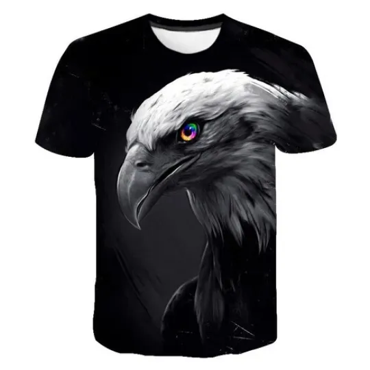 Discover Animal Eagle 3D Print Streetwear T-Shirt for Women and Men