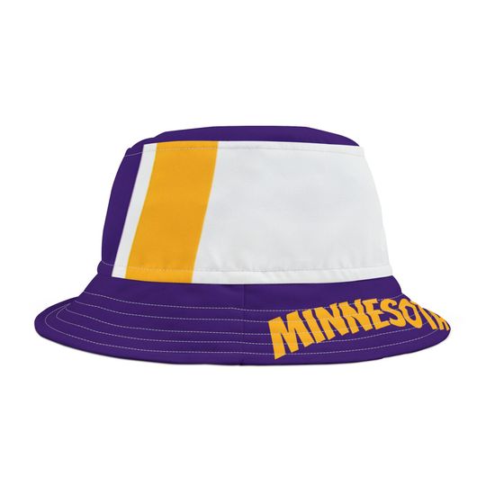 Discover Minnesota Football Themed Bucket Hat, unisex hat, fun bucket hat, game day hat, purple and gold hat, purple and yellow hat, gift, fan gift