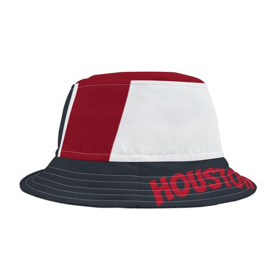 Discover Red and Blue themed Bucket Hat, football themed bucket hat, unisex hat, cute hat, gift, game day hat, houston,
