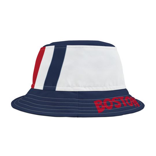 Discover Unisex Bucket Hat, Red, white and blue bucket hat, Vintage Boston Baseball hat, Boston baseball hat, boston hat, boston fan hat, gift