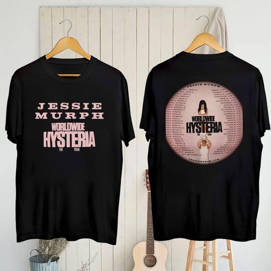 Discover Jessie Murph Worldwide Hysteria 2025 Tour T-Shirt, Graphic Jessie Murph Shirt