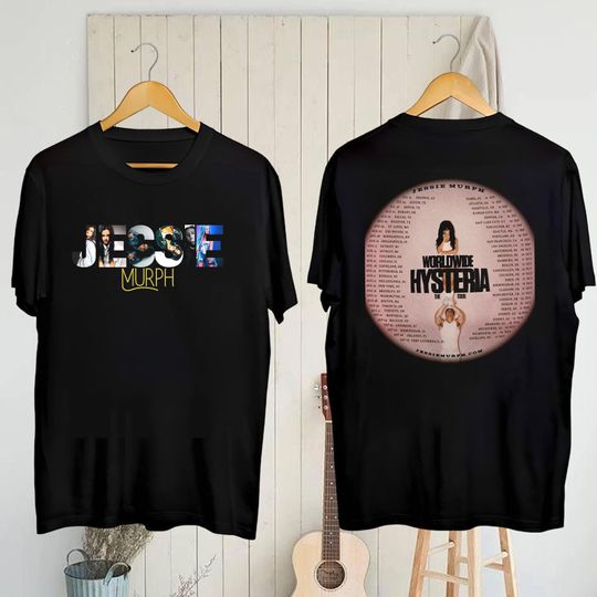 Discover Graphic Jessie Murph Shirt, Jessie Murph Worldwide Hysteria 2025 Tour T-Shirt