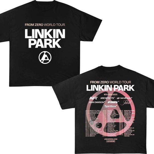 Discover Linkin Park From Zero World Tour 2025 Shirt, Linkin Park Concert 2025, Linkin Park Merch, Linkin Park Fan Gift, Linkin Park Band Logo Shirt