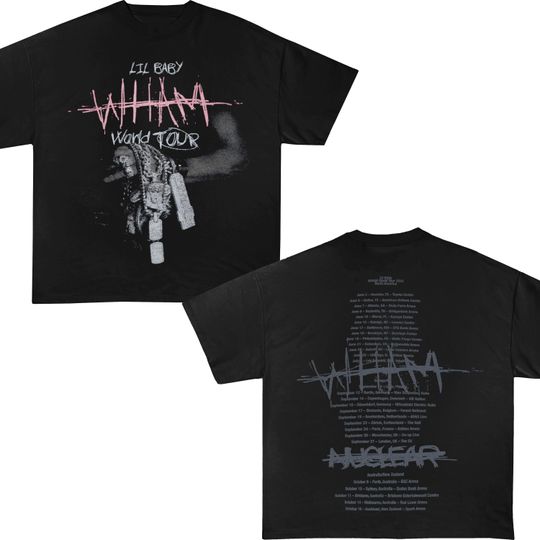 Lil Baby Wham world tour T shirt, Lil baby shirt, Rap Tees
