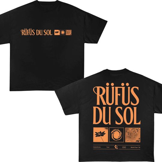 Discover Rufus Du Sol 2025 Tour T-shirt, Rufus Du Sol  Concert Vintage T-shirt