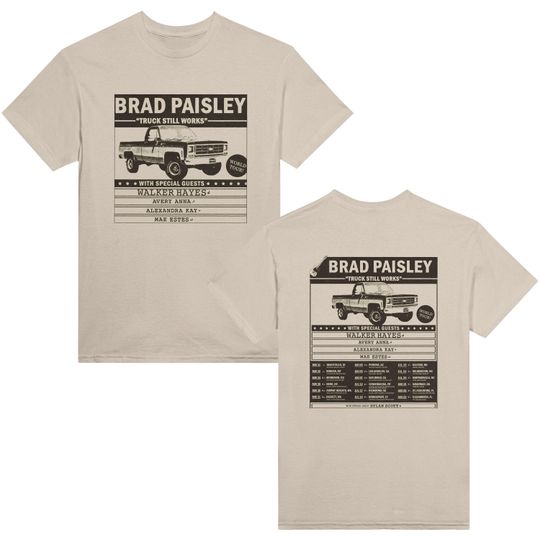 Discover Truck Still Works World Tour Shirt, Brad Paisley Tee, Brad Paisley Shirt, Brad Paisley Concert, Brad Paisley Fan Shirt, Brad Paisley Merch