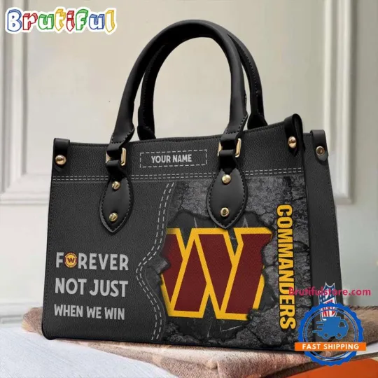 Washingtons Team Redskin Forever Leather Bag, Football Women Leather Handbag
