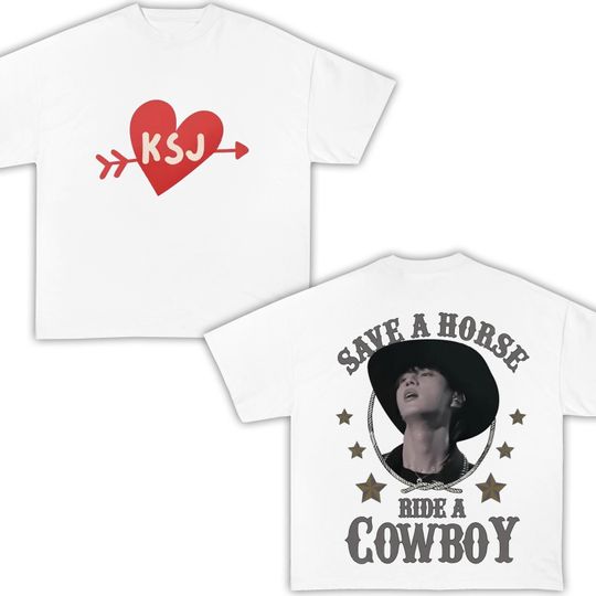 Jin Concert T-Shirt 2025 Save a Horse ride a cowboy Tee