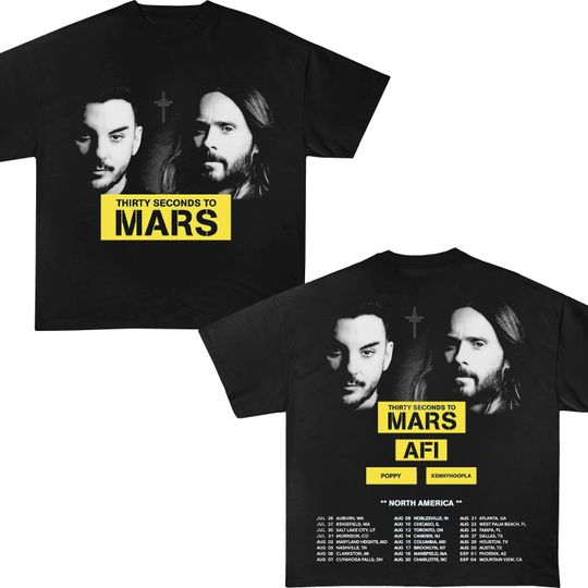 Thirty Seconds To Mars North America Tour T-Shirt, 30 seconds to mars hoodie