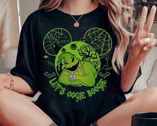 Let's Oogie Boogie Mickey Mouse Nightmare Before Christmas T-Shirt for Women