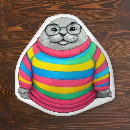 Discover Blob Seal Custom-shaped pillow