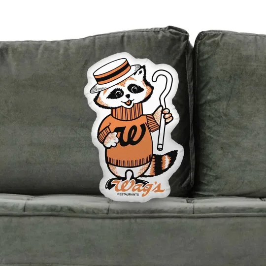 Wag's Restaurants Custom-shaped Pillow - Bygone Brand Retro