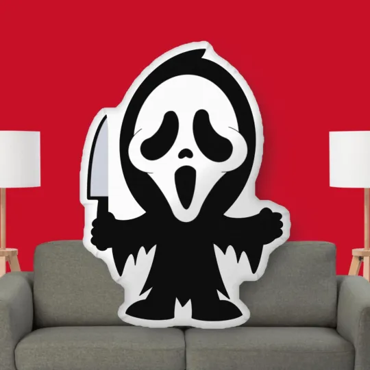 Mini Ghost Face Custom Shaped Pillow