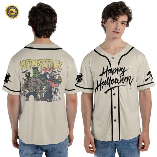 Monster Mash Baseball Jersey  Celebrate Halloween with Retro Vibes
