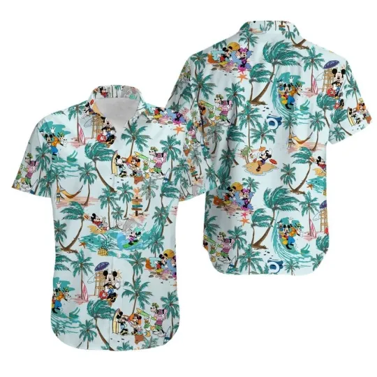 Discover DisneyWorld Hawaiian Shirt Mickey and Friends 3D