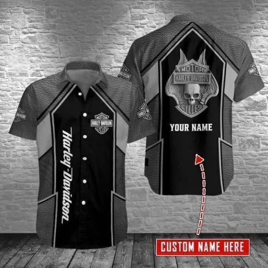 Discover SALEHarley Davidson Custom 3D Hawaiian Shirt