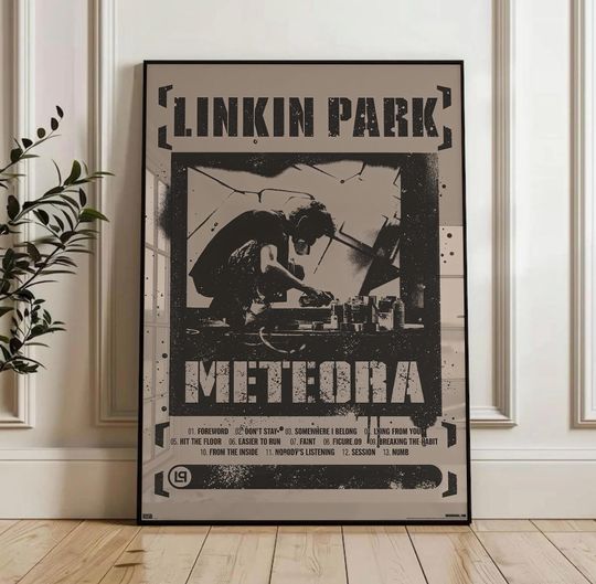 Discover Linkin Park Meteora Poster: Nu Metal Wall Art