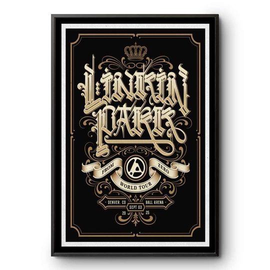 Discover Linkin Park Live 2025.09.03 Denver, CO  Wall Art, Printable Poster