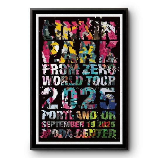 Discover Linkin Park Live 2025.09.19 Portland Collectible Wall Art Print Decor