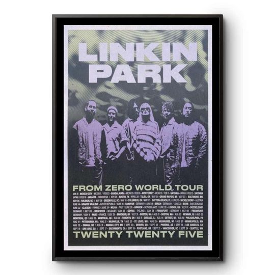 Discover Linkin Park From Zero World Tour 2025 Poster Portrait - Poster