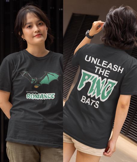 Discover unisex Tshirt my chemical romance, Sweatshirt my chemical romance, Hoodie my chemical romance tour 2025 philly shirt unleash the f'ing bats