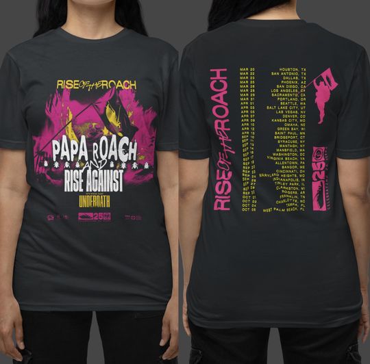 Discover unisex Tshirt papa roach, Sweatshirt papa roach, Hoodie papa roach North American tour 2025