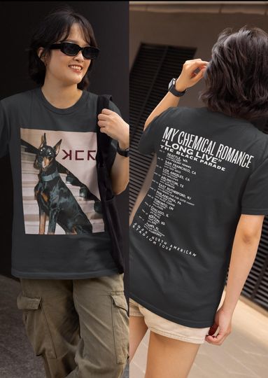 Discover unisex Tshirt my chemical romance, Sweatshirt my chemical romance, Hoodie my chemical romance doberman