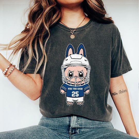 Indianapolis Labubu Funny Football Vintage Shirt, Cute Character Gift For Kid, Football Gift For Fan Unisex