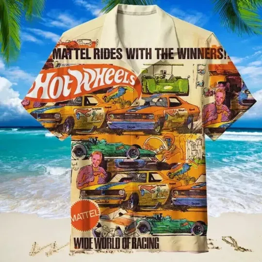 Discover Hot Wheels Hawaiian Shirt Summer Men Women