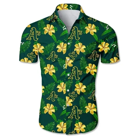 Discover Oakland Baseball Team Athleticss Hawaiian Shirt