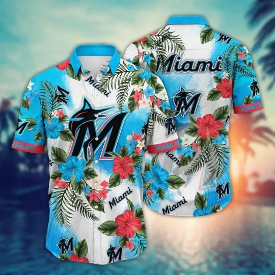 Discover Miami Baseball Team Marlinss Hawaiian Shirt