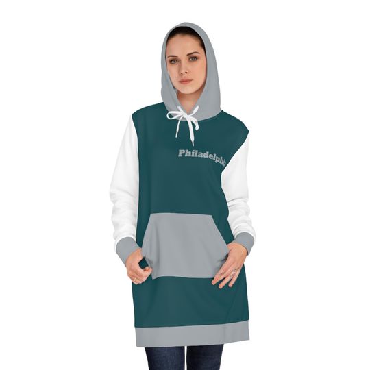 Discover Philadelphia Football Themed Women's Hoodie Dress,  sweater dress
