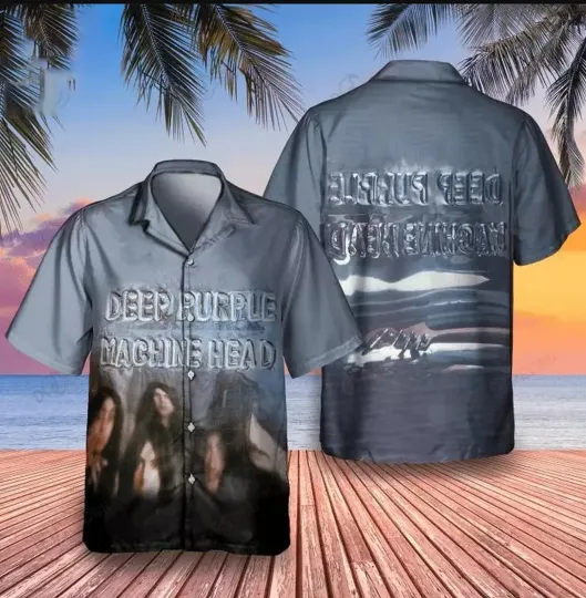 Deep Purple Machine Head Album Cover Hawaiian Shirt US Size