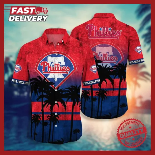 Philadelphia Phillies Vintage Aloha Hawaiian Shirt