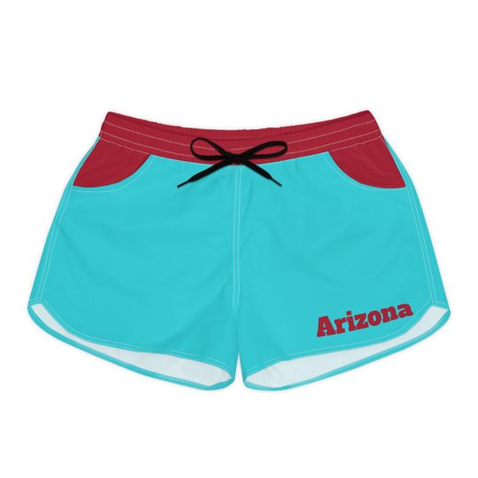 Teal and Red Women's Shorts, Arizonna baseball shorts,  AZ baseball, Arizonna baseball fan, summer shorts, cute shorts, gift