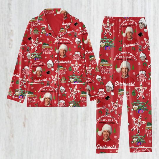 Discover Griswold Thick Pajamas, Clark Griswold Santa Pajamas Set, Griswold Holiday Pajamas, Christmas Tree Farm Pjs, Matching Family Pajamas
