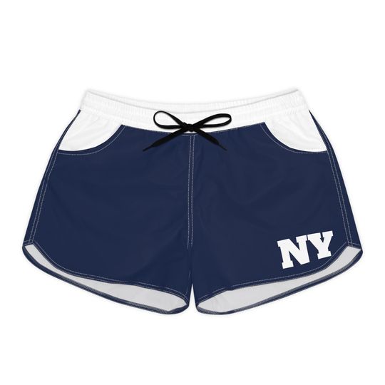 Blue and white Women's Shorts, NY shorts, New York Shorts, NY baseball shorts, Summer Shorts, baseball fan shorts, gift
