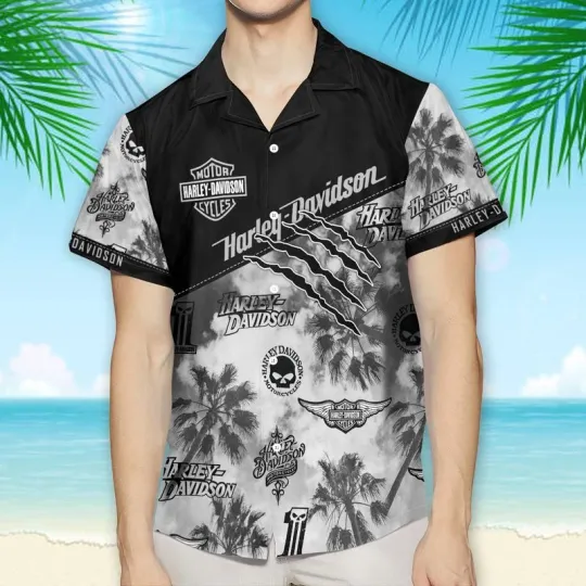 Hawaiian Shirt Haarleyy Davidson Hawaii Shirt