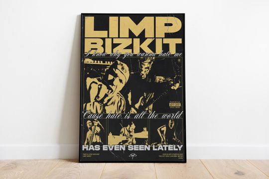 Limp Bizkit Poster Print, Concert Album Music Poster