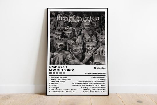 Limp Bizkit Poster Print, New Old Songs Album Poster, Music Poster