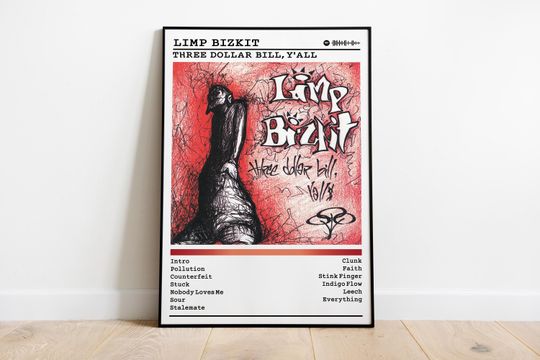 Limp Bizkit "Three Dollar Bill, Y'all" Album Cover Poster: Rock Music Wall Art