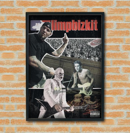 Limp Bizkit Poster  Music Wall Art  Wes Borland  Fred Durst  Rock Poster