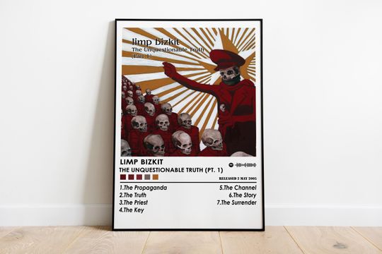 Limp Bizkit Poster, The Unquestionable Truth Album Poster, Album Cover Poste