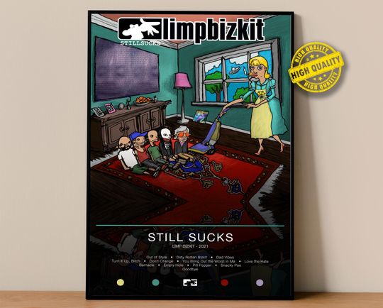 Limp Bizkit Poster, STILL SUCKS Poster, Album Poster Prints, Wall Decor Posters